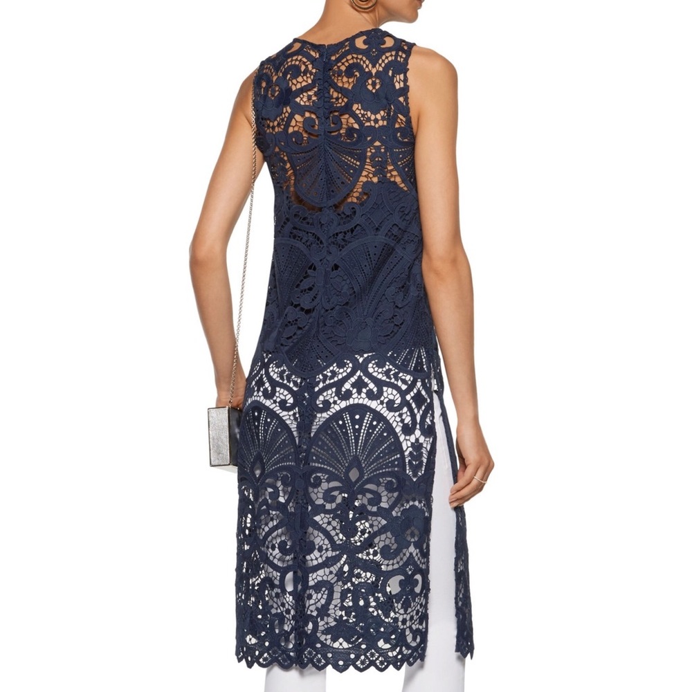 🦋🆕 Alice + Olivia ღ Kelissa Guipure Lace Tunic - Picture 7 of 8